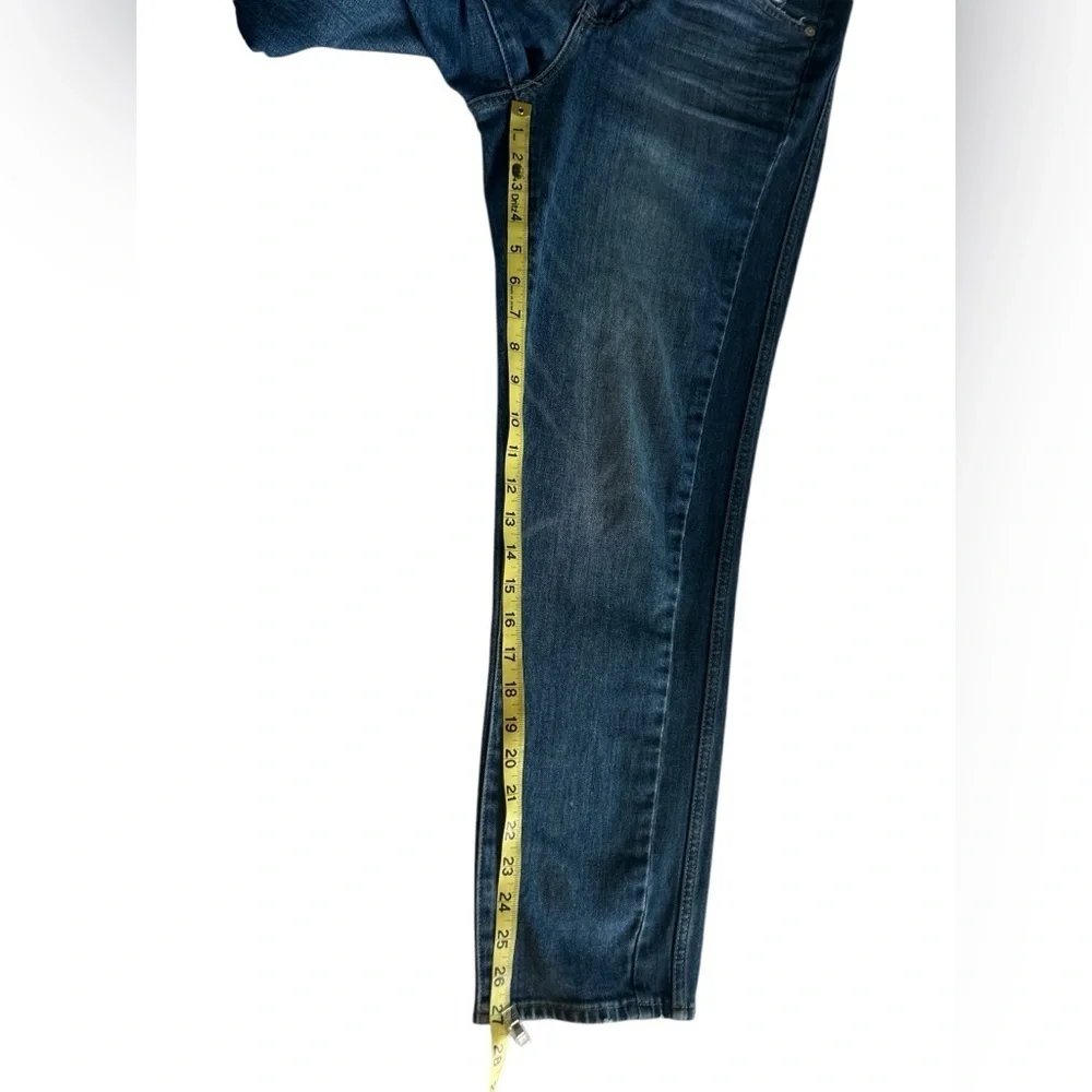 J. Crew Blue High Rise/Straight Leg Jeans with Contrast Stripe size 30